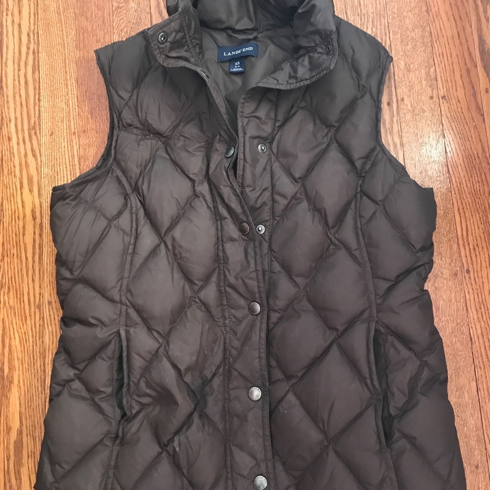 Lands End XS down vest